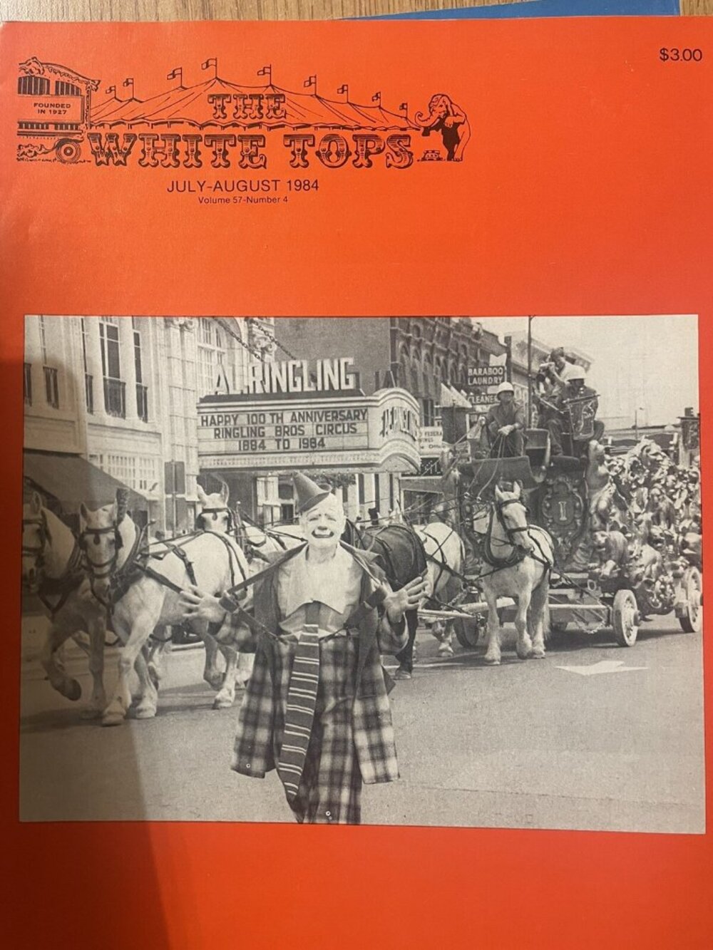 The White Tops Circus Magazine; JULY-AUGUST 1984; Volume 57-Number 4